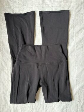 Alo Yoga Black Women's High-Waist Flare Yoga Pants size XX SMALL